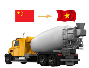 中国出口搅拌机到越南