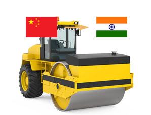 中国出口压路机到印度